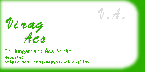 virag acs business card